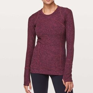 Lululemon Cypress Kiss Long Sleeve
Heathered Star Ruby / Black